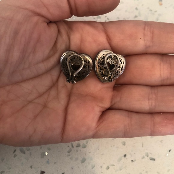 Sterling and 14k gold filagree heart with Citrine - Picture 3 of 4